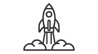 Başlangıç simgesi. Basit element çizimi. Startup koleksiyonundan başlangıç sembolü tasarımı. Web ve mobil için kullanılabilir.