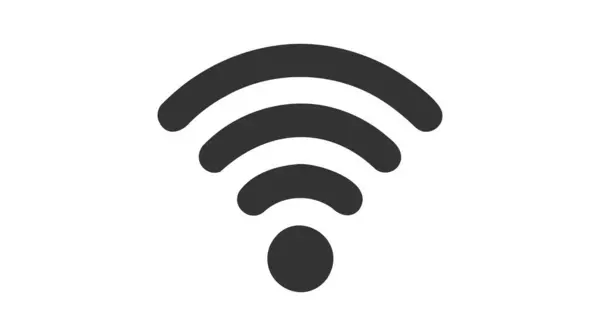 Beyaz arkaplanda kablosuz simge.