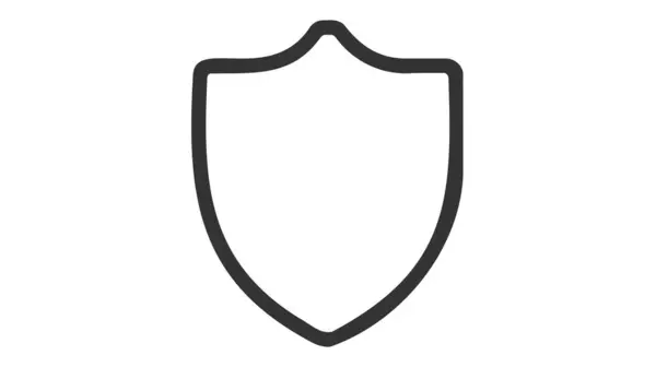 Gri arka plan üzerinde izole trendy düz stilde kalkan kutsal kişilerin resmi. Web sitesi tasarımı, logo, app, UI kalkan simgesi. Vektör çizim, Eps10.