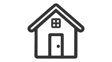 asgari ev simgesi - web sayfası sembolü- vektör web sitesi işareti.