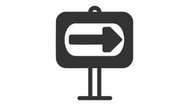 Arrow Simgesi gri arkaplanda izole edildi. Web siteniz için ok sembolü, logo, uygulama, UI. Vektör illüstrasyonu, EPS10.