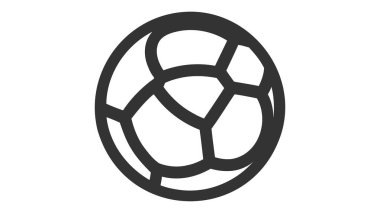 Futbol, futbol topu beyaz bitti izole gölge vektör çizim ile. Spor oyun donatımı.