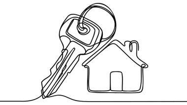 Ev anahtarlarının resim sembolü aralıksız tek satır..