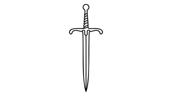 Schwert Symbol Vektorabbildung Eps lizenzfreie Stockillustrationen