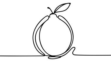 Meyve bahçesi logosu kimliği için sağlıklı organik limon çizimi. Meyve bahçesi ikonu için taze limonata meyve suyu kavramı. Modern sürekli çizgi çizimi tasarım grafik vektör çizimi