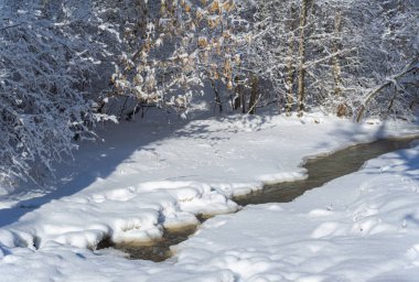 Nehir kışın donar. Bu harika nehir donduğunda gerçek bir kış masalı. Genellikle güzel, doğal bir miras olarak kabul edilir, bir peri masalına dönüşür.
