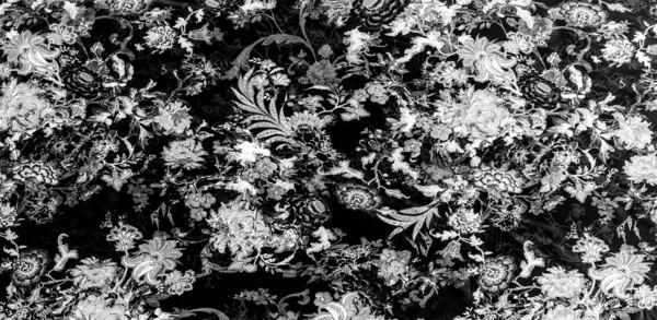 Textura Fondo Algodón Colores Blanco Negro Presentamos Este Brocado Algodón —  Fotos de Stock