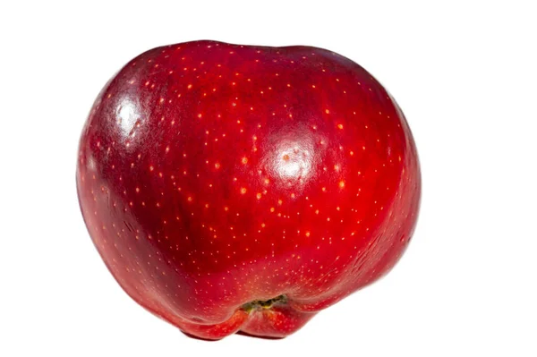 Apel Dengan Latar Belakang Putih Apel Adalah Pembangkit Listrik Bergizi — Stok Foto