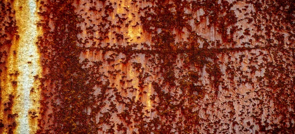 Rost Auf Metall Textur Hintergrund Muster Wenn Eisen Mit Wasser — Stockfoto