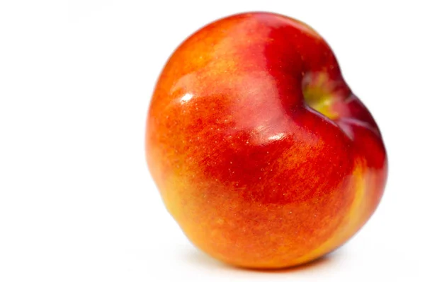 Apple Білому Тлі Яблуня Приклад Справжньої Краси — стокове фото