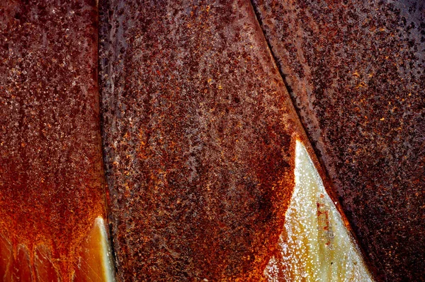 ラスト テクスチャ パターン 錆は酸化鉄で 通常は赤褐色の酸化物です — ストック写真