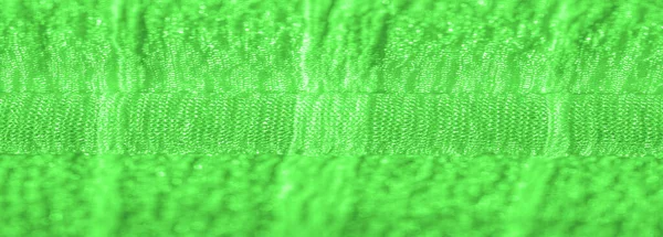 Tejido Seda Textura Tejido Arrugado Verde Textura Superficie Verde Arrugada — Foto de Stock