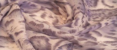 Afrika tarzı kahverengi ipek kumaş. Tasarımcı, doku deseni, arkaplan koleksiyonu.