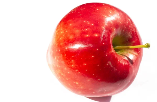 Beyaz Arka Planda Elma Elmaya Bayılırım Bana Göre Meyveler Inkar — Stok fotoğraf