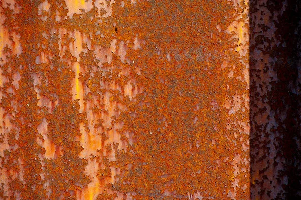 Rouille Sur Métal Texture Fond Motif Lorsque Fer Entre Contact — Photo