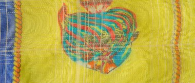 Lacivert ipek kumaş, mercan resifi balığı, deniz teması. Çocuk sanatı. arkaplan, doku, desen