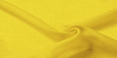 Sarı ipekli kumaş. doku, yoğun, soyut düz ipek kumaş. Güzel viraj. Yakın plan. - Görüntü