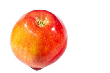 Beyaz arka planda elma. Elma ağacı - gerçek güzelliğin bir örneği