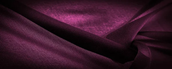 Chiffon Vermelho Escuro Transparente Seda Fundo Abstrato Vermelho Veneziano Tecido — Fotografia de Stock