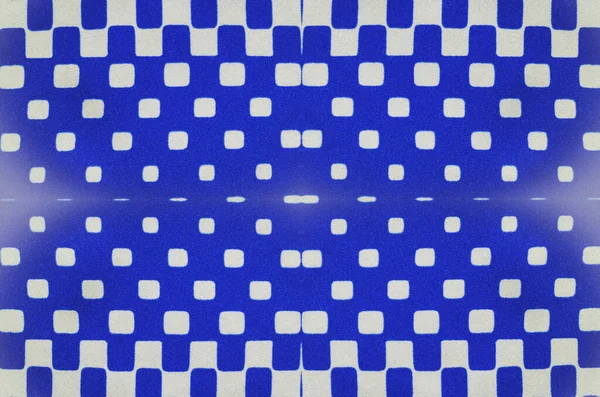 배경에 파란색 사각형 무늬가 섬유입니다 이것은 무거운 사각형 100 폴리에스테르 — 스톡 사진