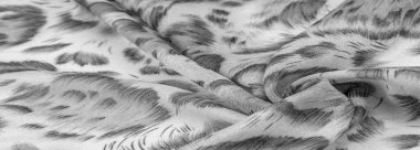 Afrika usulü siyah beyaz ipek kumaş. Tasarımcı, doku deseni, arkaplan koleksiyonu.