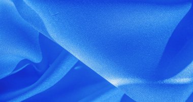 Mavi ipek kumaş, safiri safirli kumaş. Doku, arkaplan, desen