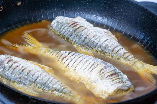 Ikan Siap Untuk Makan Ini Adalah Vertebrata Berdarah Dingin Akuatik — Stok Foto