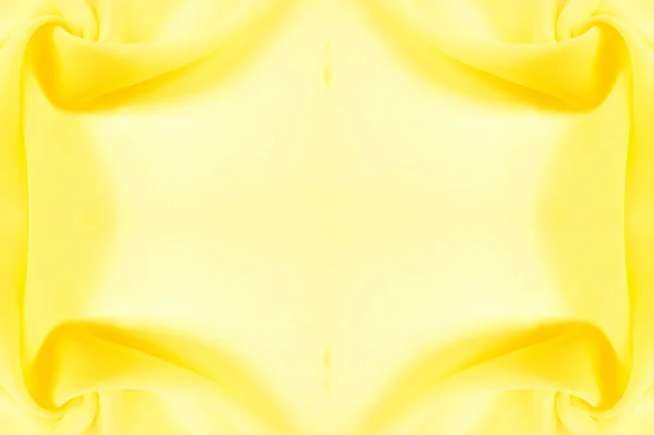 Бесшовная Текстура Фона Желтый Шелк Премиум Шелк Органза Бледно Желтом — стоковое фото