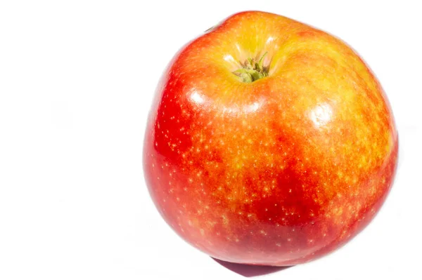 Μήλο Λευκό Φόντο Λατρεύω Μήλο Κατά Γνώμη Μου Φρούτα Είναι — Φωτογραφία Αρχείου