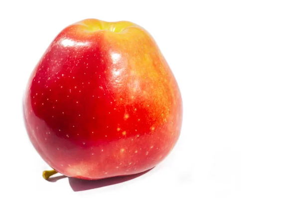 Apple Білому Тлі Яблуня Приклад Справжньої Краси — стокове фото