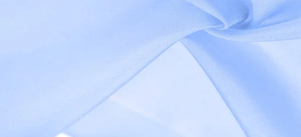 Blekblå Silke Vävd Silke Tyg Blå Turkos Strukturerad Bakgrund Ton — Stockfoto