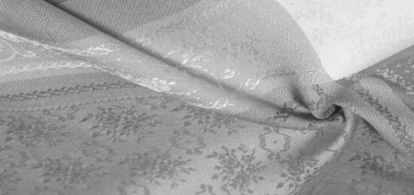 Tejido Seda Blanco Negro Textura Abstracta Fondo Seda Blanco Negro — Foto de Stock
