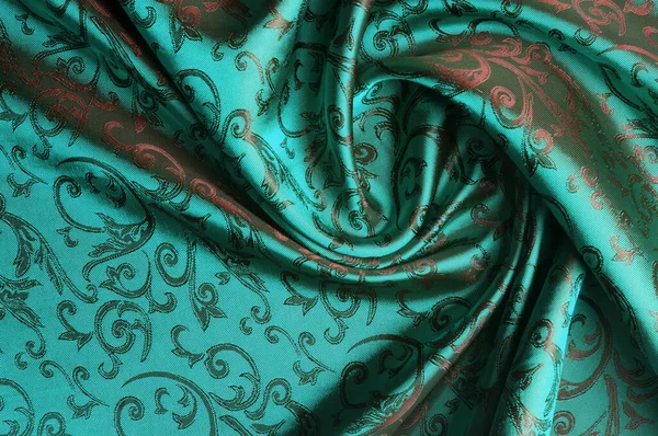 Textura Perfecta Tejido Seda Tonos Azul Verde Rojo Estás Buscando —  Fotos de Stock