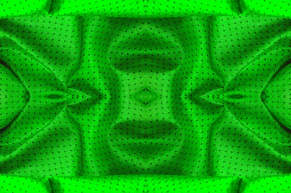 Zökkenőmentes Textúra Fabric Egy Fém Fényes Kis Polka Pöttyök Zöld — Stock Fotó