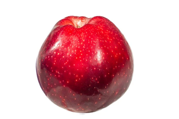 Apple Білому Тлі Яблука Поживна Речовина Яка Сприяє Здоров Багатьох — стокове фото