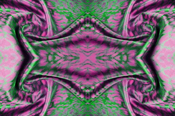 Seamless Texture Silk Fabric Pink Green Shades Make Splash Your — Stock Photo, Image