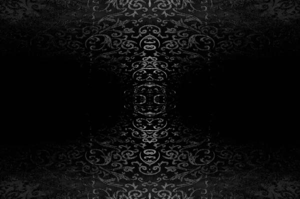 Płynna Faktura Czarny Kolor Wykonany Wysokiej Jakości Poliestru Jedwabnej Satyny — Zdjęcie stockowe