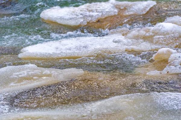 Río Congela Invierno Parte Favorita Del Invierno Con Nuestro Río — Foto de Stock