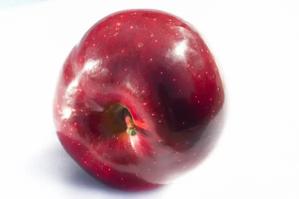 Beyaz Arka Planda Elma Elmaya Bayılırım Bana Göre Meyveler Inkar — Stok fotoğraf