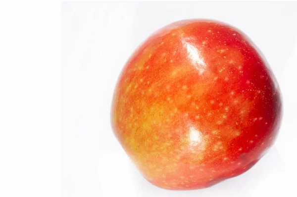 白い背景にアップル アダムがリンゴにアレルギーがあるなら世界は違う — ストック写真