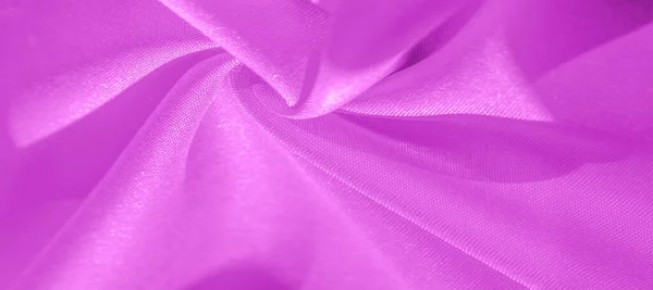 Tessuto Seta Rosa Tessuto Raso Liscio Texture Sfondo Pattern — Foto Stock