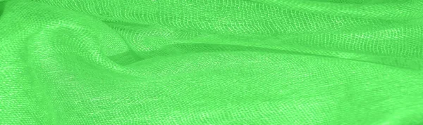 Material Verde Brilhante Esta Seda Excepcionalmente Suave Macia Com Uma — Fotografia de Stock