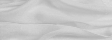 Beyazlı ipek kumaş. Pürüzsüz beyaz ipek düğün arkaplanı gibi.