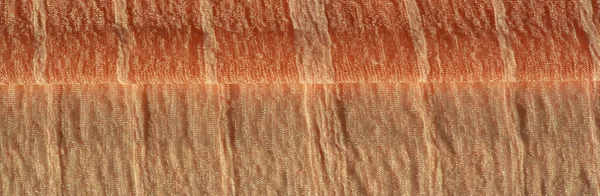 Pek Kumaş Kahverengi Kırışık Kumaş Dokusu Kahverengi Buruşuk Dalgalı Yüzey — Stok fotoğraf