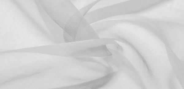 Tessuto Seta Bianco Modello Texture Liscio Elegante Seta Dorata Tessuto — Foto Stock