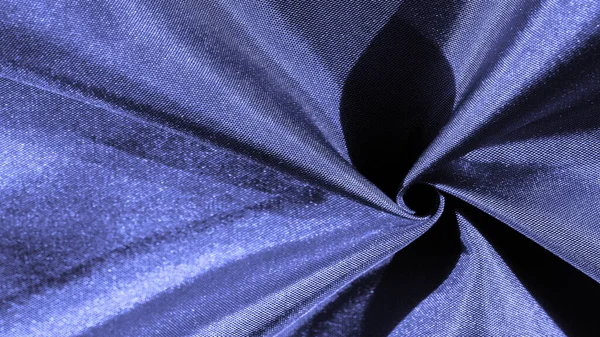 Tela Seda Azul Fondo Metálico Azul Brillante Para Diseño Decorativo —  Fotos de Stock