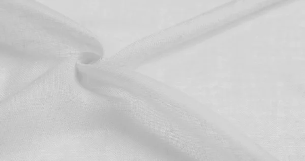 Шелковая Ткань Белом Гладкий Элегантный Белый Шелк Качестве Свадебного Фона — стоковое фото
