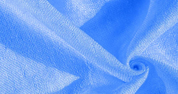 Ljusblått Material Detta Silke Exceptionellt Lent Och Mjukt Med Vacker — Stockfoto
