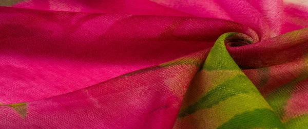 絹織物赤緑黄色抽象的なイラスト エリートほこりっぽい赤いチュール テクスチャパターン コレクション — ストック写真