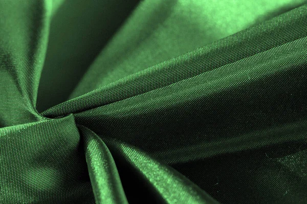 Tissu Soie Vert Émeraude Nuances Tissu Métallique Fond Métallique Vert — Photo